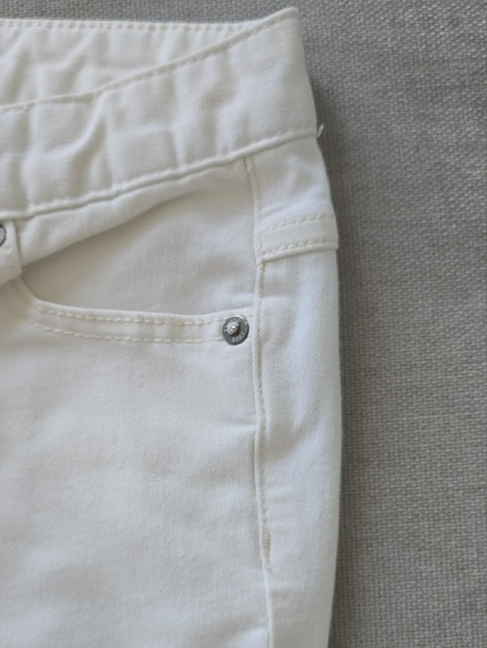 Free People White High-Rise Skinny Jeans